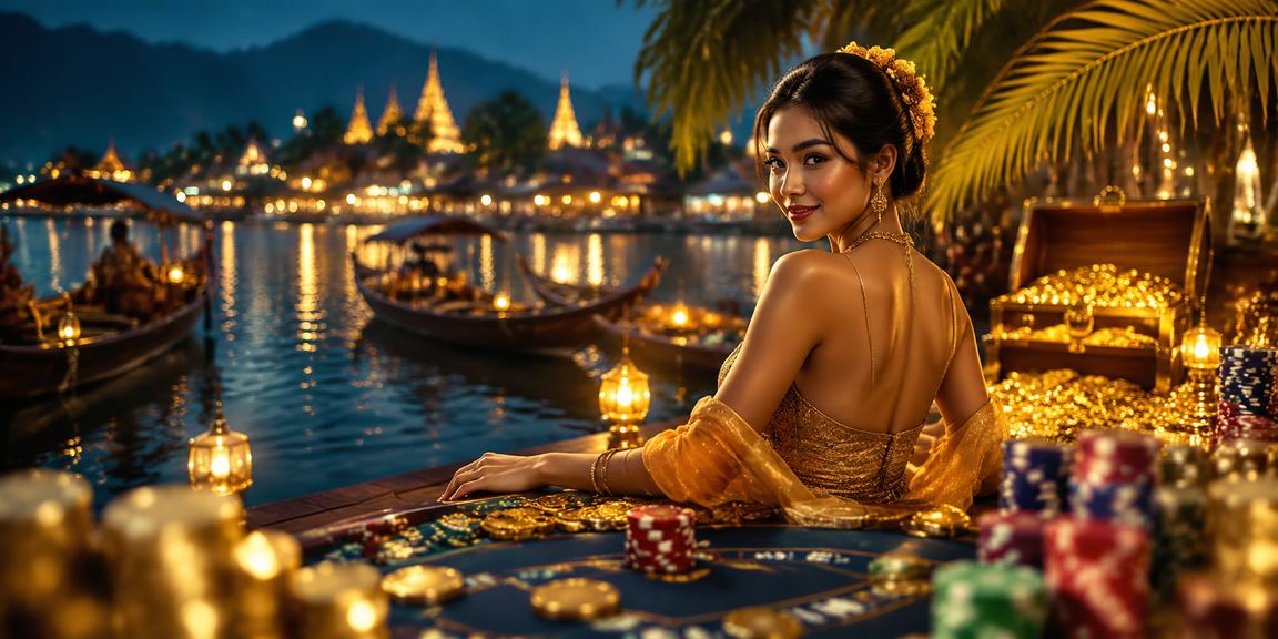 အင်းလေးကန်တွင် ၂လုံး၃လုံးထီ ကစားနေသော မိသားစု